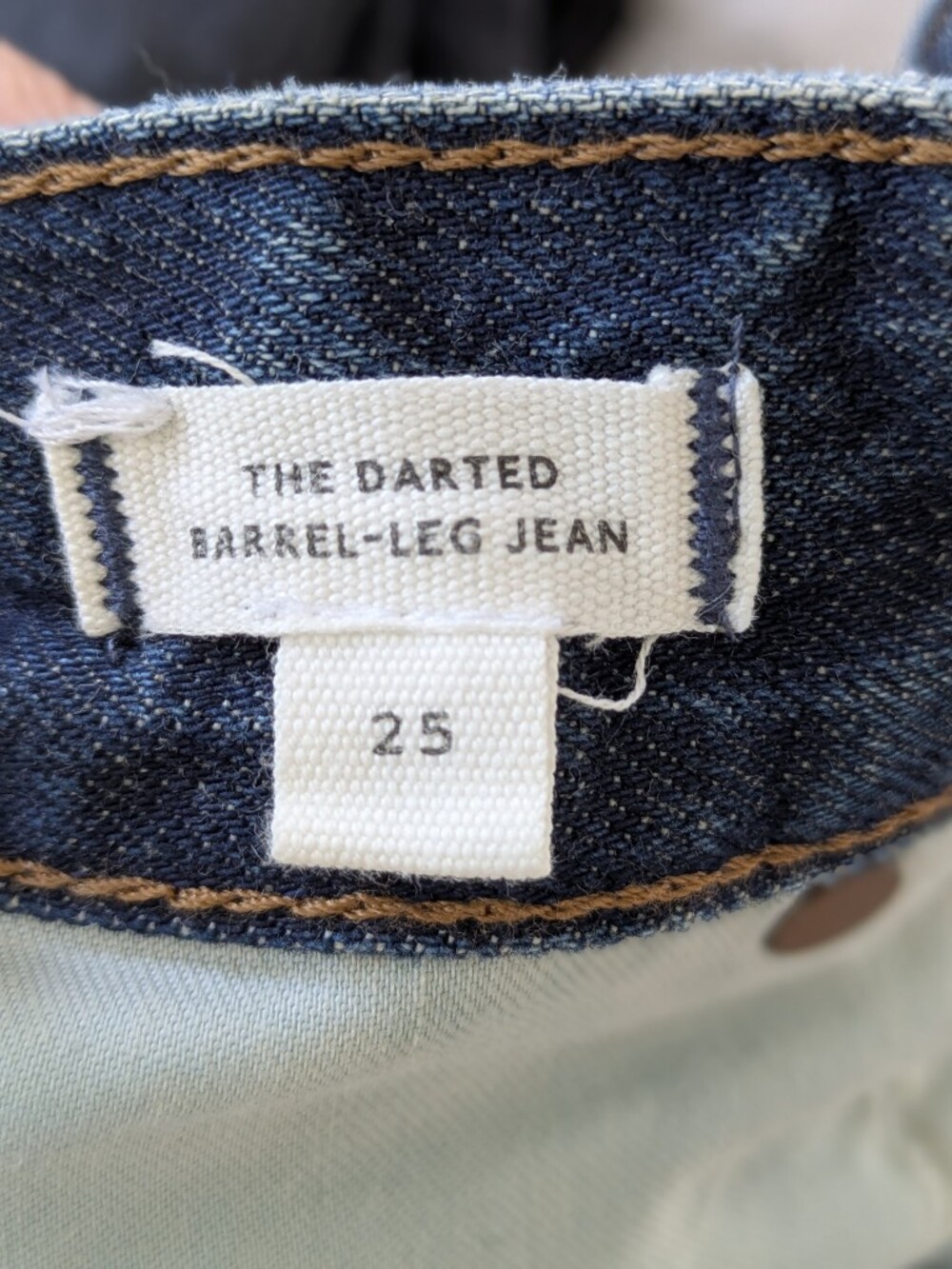 Madewell Barrel Darted Jeans 100% Cotton - Picture 2 of 7